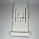 CUTCO Knife Holder #1742 White Plastic 5 Slots Drawer / Wall Mount 