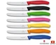 Victorinox Swiss Color Series Classic Tomato Sausage Knife Wavy Edge 