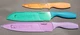 6 pc Cuisinart 3 Knife Set with Blade Guards Ceramic Coated Advantage Color