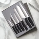 Rada G238 Kitchen Knife Set 7pc cutlery black Made USA L/R hand + Free Sharpener