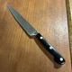 Mundial 5111-6E Black Handle Forged Knife 6" Serrated Utility Pre-owned
