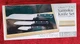Sterling Home Santoku Knife Set 7", 5&rdquo; & 3&rdquo; Natural Wood Case New In Box