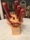 KITCHENAID Knife Block set of 8 red knives Chef knife, Santoku, Serrated
