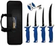 AccuSharp 737C Knife Kit 4.75/5.50/6.50/8" Fixed Fillet Plain Satin Stainless St