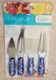 The Pioneer Woman Heritage Floral Cheese Knife Serving Set 4pc Blue Garden NEW