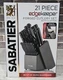 Sabatier 21 Piece Edgekeeper Forged Cutlery Knife Set w/ Cleaver Brand New