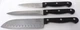Lot of 3 Chicago Cutlery Knife Black Handle 3 Rivet 1C12D 1J112 4E11D