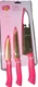 PARIS HILTON 3 Pc CUTLERY SET CHEF-UTILITY-PAIRING-Knives HighCarbonStainless
