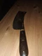 Vintage Meat Clever 12" Signed Can't Read It. Heavy  Blade
