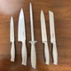 Calphalon Contemporary Forged 5 Pc Knife Set Full Stainless Steel Handles RARE