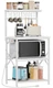 Furologee Kitchen Bakers Rack with Power Outlet, Microwave Oven Stand, 4-Tier