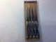 CROFTON Steak Knife Set LAGUIOLE STYLE 4 Piece STAINLESS STEEL Brand New