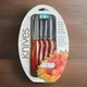 Joie 26028 Stainless Steel Flexible Paring/Garnishing Knives (Set Of 4) Red