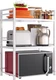 DOLALIKE Expandable Microwave Oven Rack 3-Tier Countertop Kitchen Storage Stand