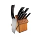 Rada Cutlery Anthem Oak Block Set, Black Handles