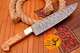 CUSTOM HANDMADE FORGED DAMASCUS STEEL UTILITY CHEF KNIFE WOOD HANDLE 1425
