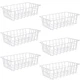 Orgneas 6-Pack Freezer Organizer Bins Metal Wire Storage Baskets Refrigerator