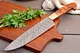CUSTOM HAND MADE FORGED DAMASCUS STEEL UTILITY CHEF KNIFE WOOD HANDLE 1425