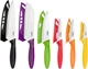 NEW Zyliss 6 Piece Kitchen Knife Set w Sheath Covers Chef's, Santoku, Utility, +