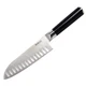 Babish 6.5" High-Carbon Stainless Steel Full Tang Santoku Knife in Black