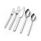 KINGSTONE Silverware Set, 20 Piece Flatware Cutlery Set for 4, 18/10 Stainles...
