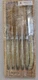 Laguiole Jean Dubost 6 Steak Knives Made in France Wood Tray NEW