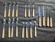 Rare French High End Jean Dubost Laguiole 19-Piece Flatware Stainless Steel Set