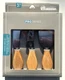 Culinary Elements 3-Piece Stainless Steel Cheese Cutter Knife Set Wood Handle