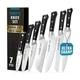 Cutluxe Chef Knife Set, 7 PCS Professional Chef's Knife Set &ndash; Razor Sharp 
