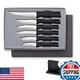 Rada Cutlery All-Star Paring Gift Set G252 Quick Edge Sharpener R119 6-Piece