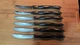 6 CUTCO 1759 KE Steak Knives 3 1/2" Serrated Blade Classic Handle USA