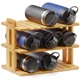 SpaceAid Bamboo Water Bottle Organizer Rack, Kitchen Pantry Cabinet Holder Stora