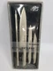 NEW DevenPort 4 piece KNIFE Set Stainless Steel New In Box Stainless Steel