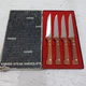 Dansk Vintage Steak Knives set of 4 teak wood handles 9" B314NA