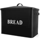 P&P CHEF Extra Large Bread Box with Lid Metal Bread Storage Container Farmhouse