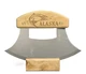 Alaskan Ulu Inupiat Style with Salmon Etched Birchwood Handle 6 Inch