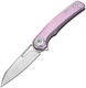 Dreamtech Pink Titanium Folding Bohler M390 Sheepsfoot Pocket Knife K4281P