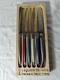 Laguiole De Table French Kitchen Knives Multicolor Set of Six Fabriqu&eacute; &Agrave; Thiers