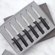 Rada Anthem Wave Serrated Steak Knife Set 6pc G46s USA made ergonomic handles +
