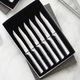 Rada Cutlery Serrated Steak Kitchen Knife Set T420 Steel Blades Aluminum Handles