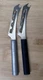 Rada Cutlery Cheese Knives R139 W239 Serrated Stainless Forked Tip USA
