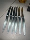J.A Henckels Solid Stainless Steel Serra Steak Knife Set of 6 Serrated 4" Blade