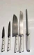 Cangshan 5 Piece Knife Set White No. 59700, 59762, 59779, 59786, And Sharpener