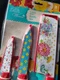 PIONEER WOMAN 3 Piece & Covers Stainless Steel Knife Set BLOOMING BOUQUET Red
