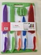 EatNeat 12-Piece Colorful Kitchen Knife Set - 5 Colored Stainless Steel Knive...