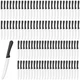 Zhehao 100 Pcs Steak Knives 8.39 Inches Rounded Serrated Steak Blade Knife St...