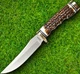 Schrade Uncle Henry Fixed Knife 4.75" Satin Stainless Steel Blade Staglon Handle