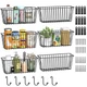 Simple Trending 6 Pack Wire Basket Wall Mount Baskets Hanging Baskets Cabinets