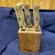 Vintage Chicago Cutlery Steak Knives & Block - Set of 5- Model 103S - 4" Blade