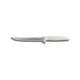 Dexter Russell Sani-Safe 6" White Scalloped Utility Knife w/ Polypropylene Hand